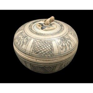 15th Century RICE BOWL Thai Sawankhalok / Swankalok Pottery 4.5 inches